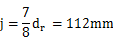j=(7/8)dr=112